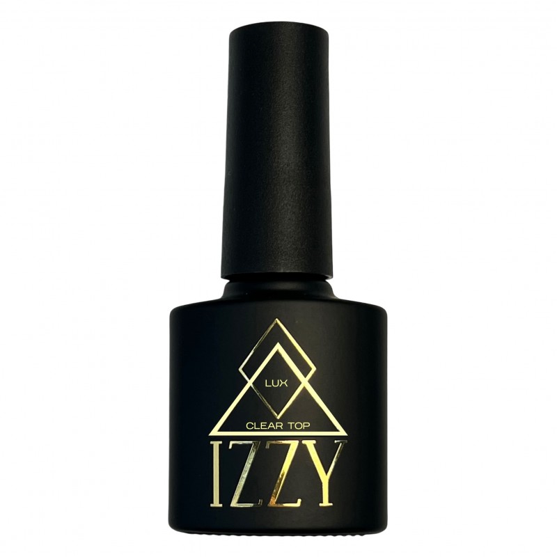 Топ Izzy Lux для гель-лаку без липкого шару, прозорий глянцевий Izzy Lux, 10 мл.