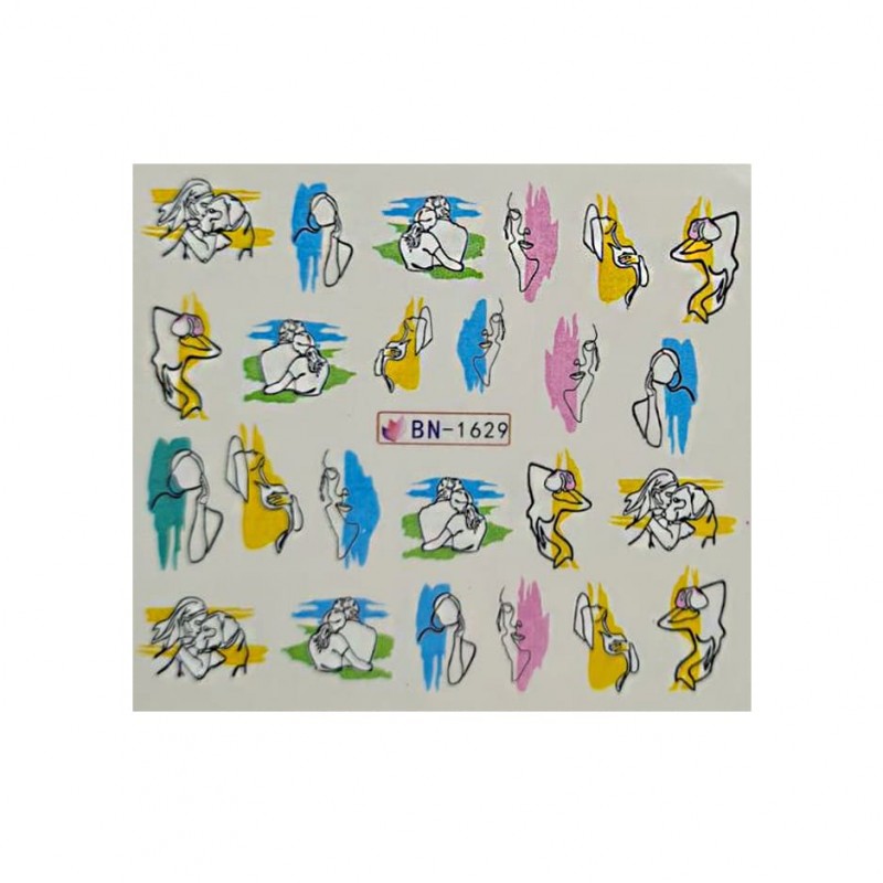 Слайдер "Обличчя різнокольорове"