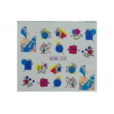 Слайдери для манікюру, водні налейки на нігті "Абстракція"