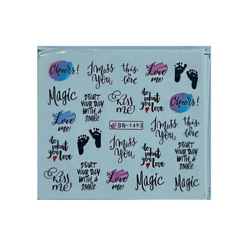 Слайдери для манікюру до Дня Закоханих – сердечка, поцілунки, Love