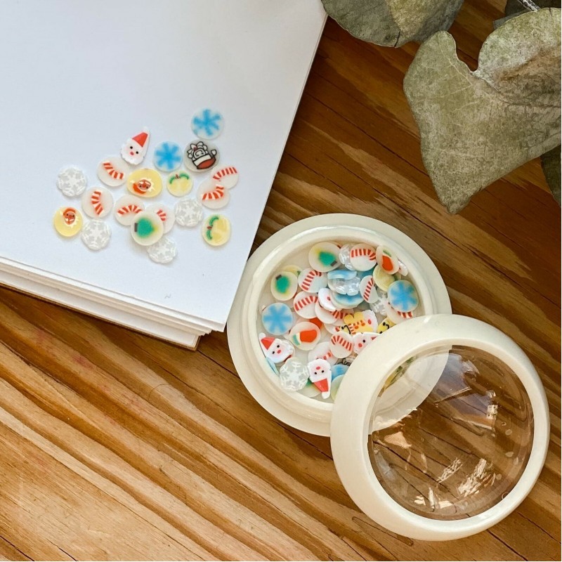 Декор для манікюру Фімо "Новий рік"