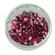 Фуксія стрази для манікюру різного розміру, 100шт