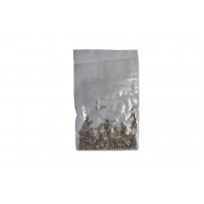 Рожеві стрази для манікюру різного розміру, 100шт