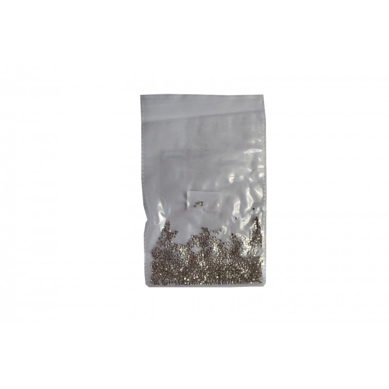 Рожеві стрази для манікюру різного розміру, 100шт