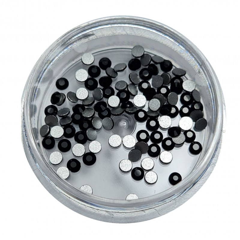 Чорні стрази для манікюру SS5, 100шт