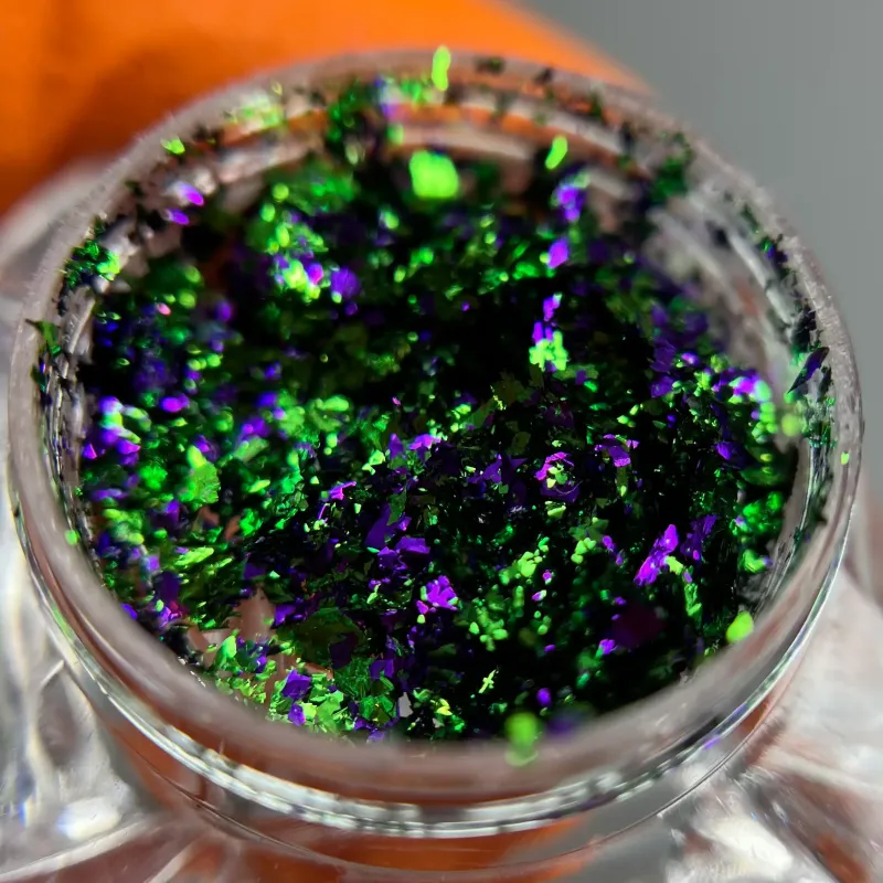 Втірка для манікюру зелена та фіалетова, 003-3