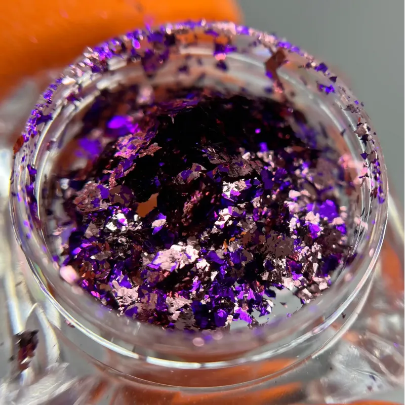 Втірка для нігтів бузкова, пластівці Юкі 005-2