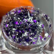 Втірка для манікюру срібно-бузкова, 005-4