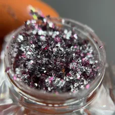 Срібна втірка для манікюру з рожевим відтінком, колір А002А