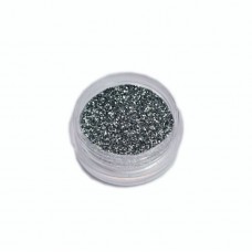 "Сухий блиск", срібні блискітки для манікюру