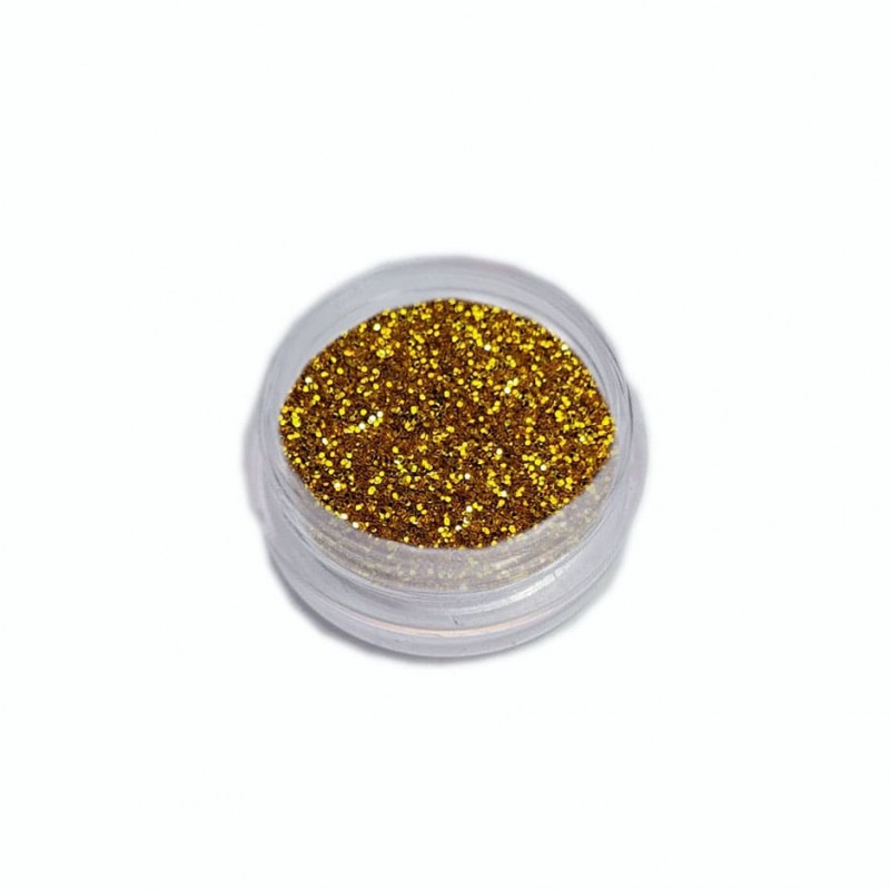 "Сухий блиск", золотий блиск для нігтів