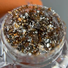 Срібно-золота втірка для манікюру 007-2