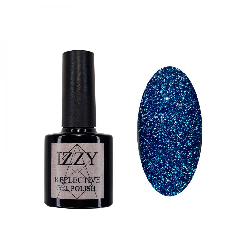 Світловідбивний гель-лак для манікюру синій IZZY Reflect 02, 10мл