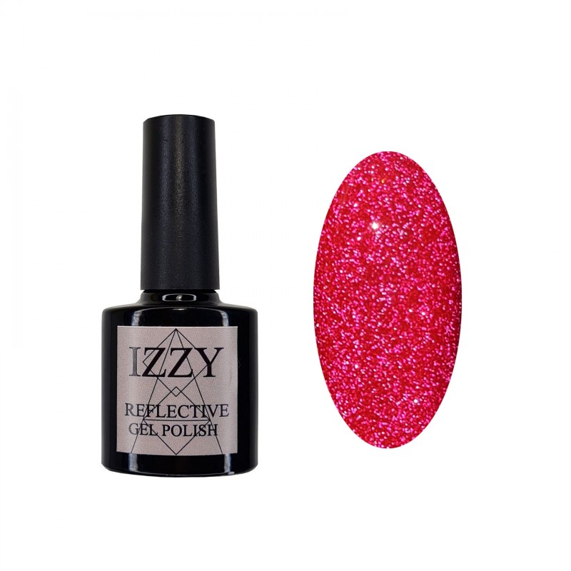 Світловідбивний гель-лак для манікюру малиновий IZZY Reflect 03, 10мл
