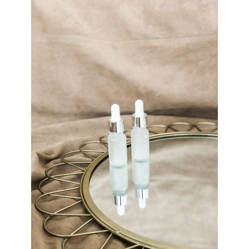 Флакон з носиком-дозатором, пуста тара біла, 30мл