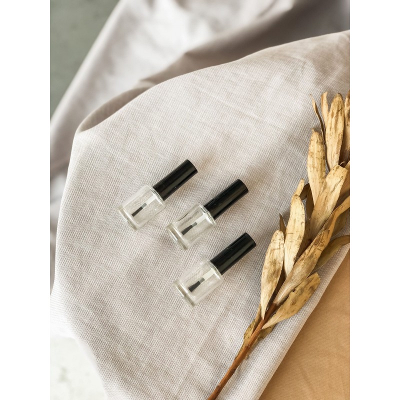 Пуста скляна тара з пензлем, 12 мл