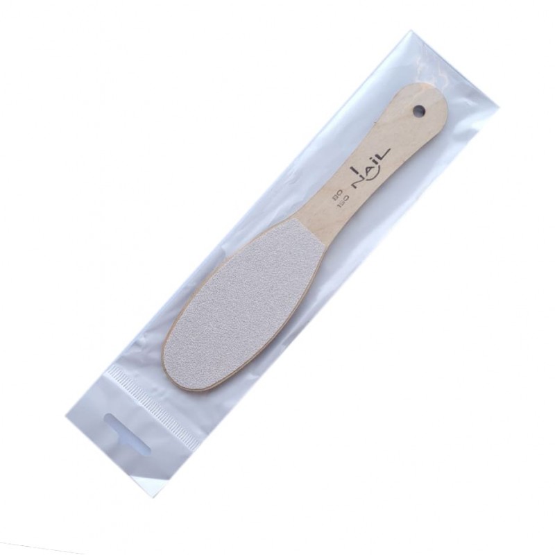 Терка для педикюру з дерев'яною ручкою, 80\150 грітт