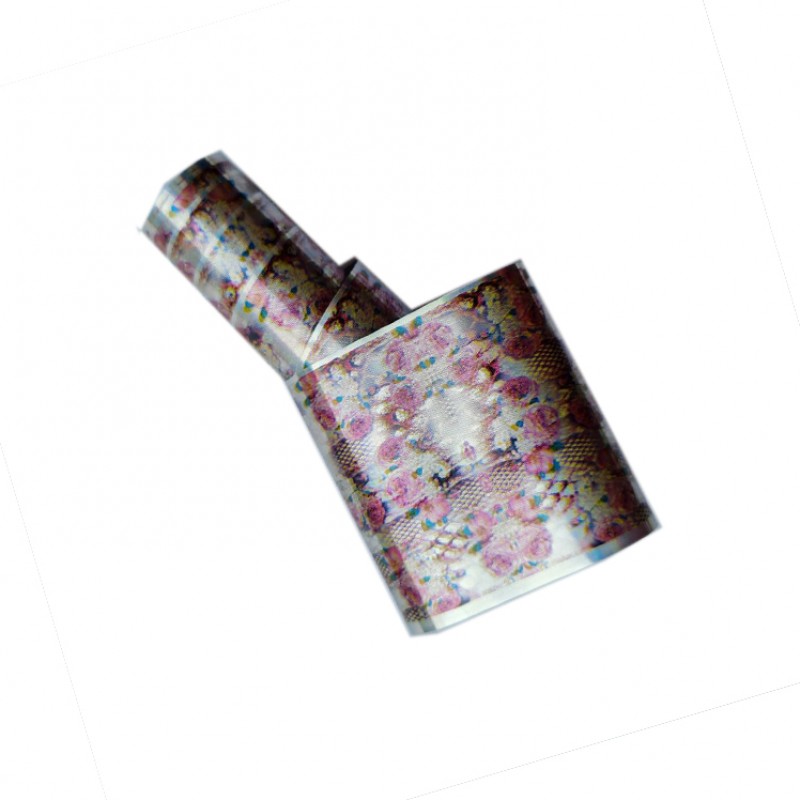 Відривна фольга для манікюру Квіти №34