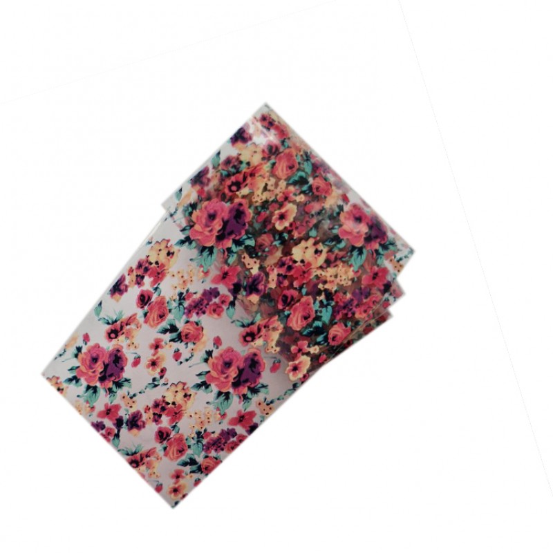 Відривна фольга для манікюру Квіти №42