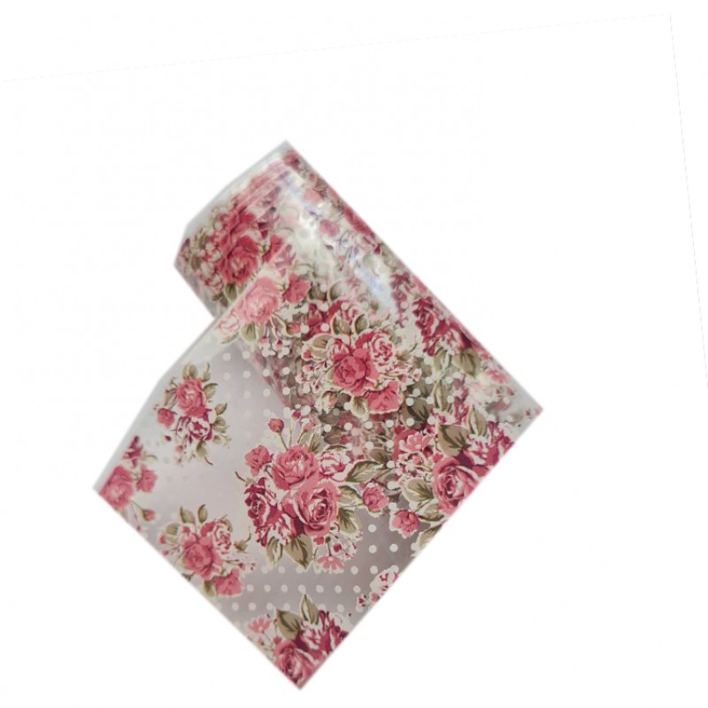 Відривна фольга для манікюру Квіти №44