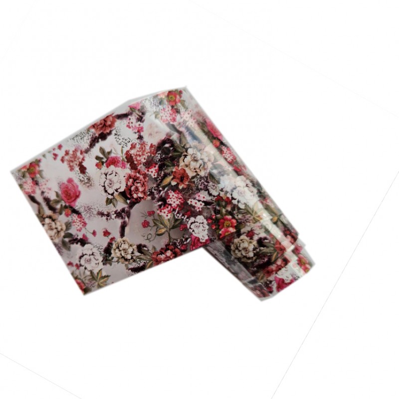 Відривна фольга для манікюру Квіти №45