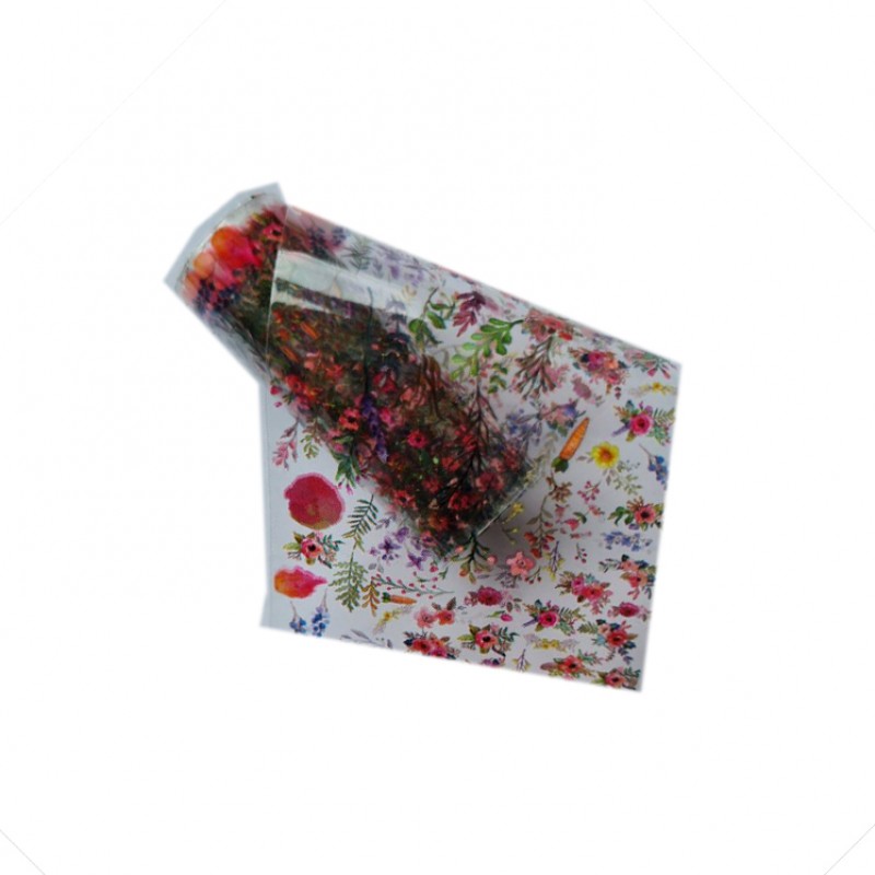 Відривна фольга для манікюру Квіти №46