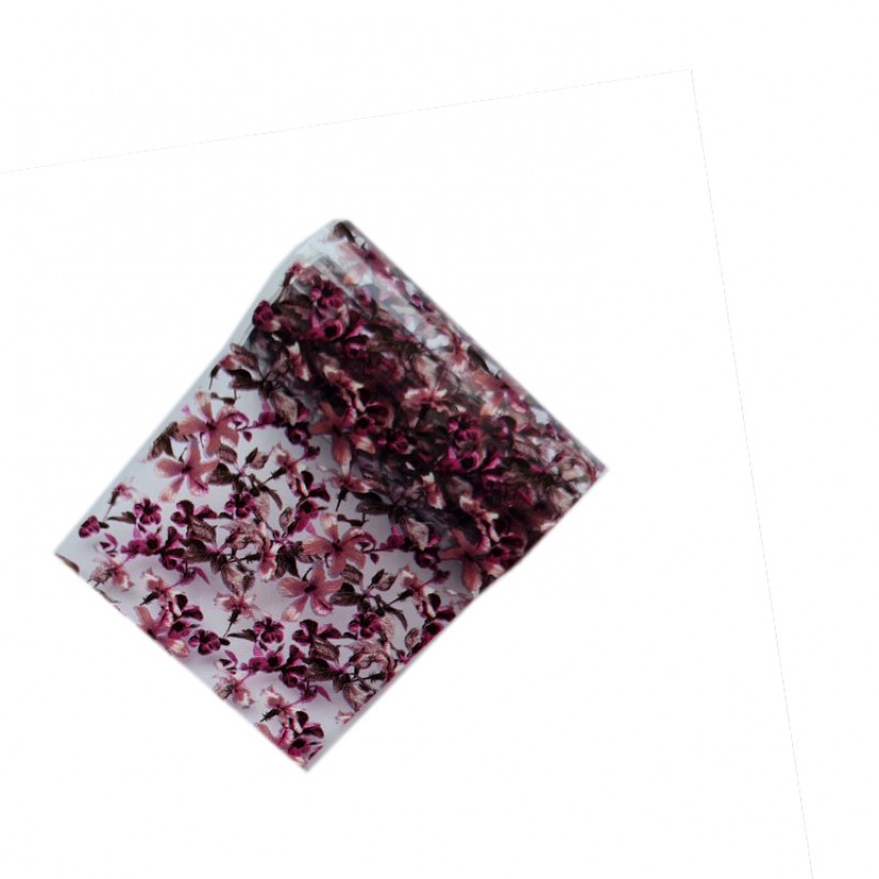 Відривна фольга для манікюру Квіти №48