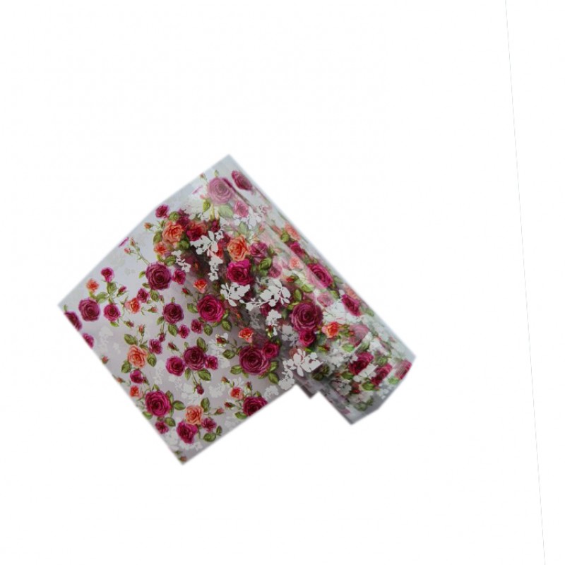 Відривна фольга для манікюру Квіти №50