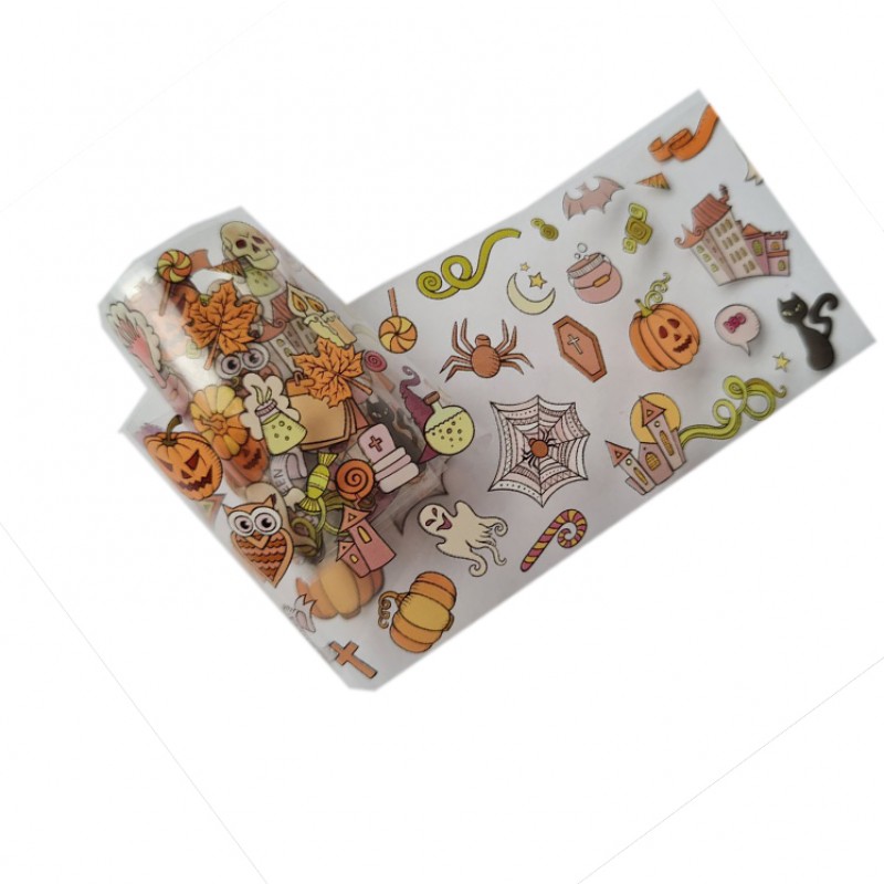 Відривна фольга для манікюру Хелловін №5