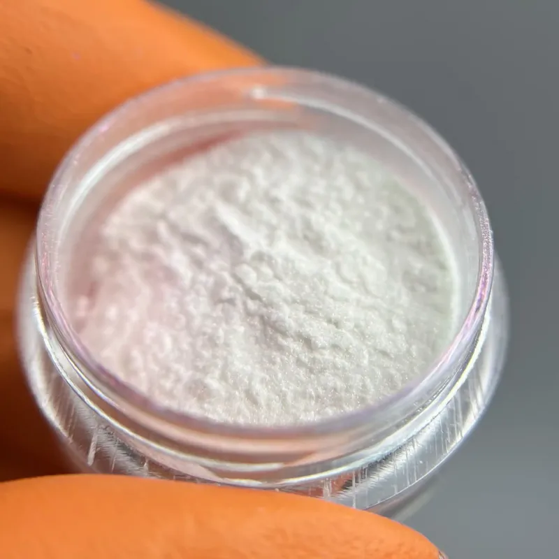 Перлинна втірка для нігтів "Аврора", рожево фіолетова